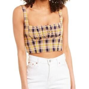 Capulet‎ Chiara Ruched Crop Tank Top NWOT